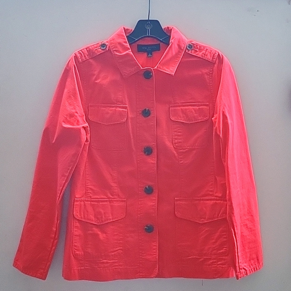 Talbots Casual Jacket Spring Moss